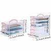 Transparent Watercolor Stationery Organizer Multi Layer Detachable Storage Case  Art Supplies
