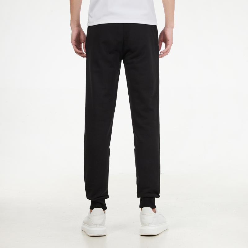 Puma Logo Print Running Joggers Men Bottoms Black 533146-01