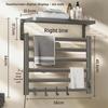 Bathroom Electric Bath Towel Carbon Fiber Warmer Heating Towel Rack Intelligent Constant Temperature Towel Dryer Shelf