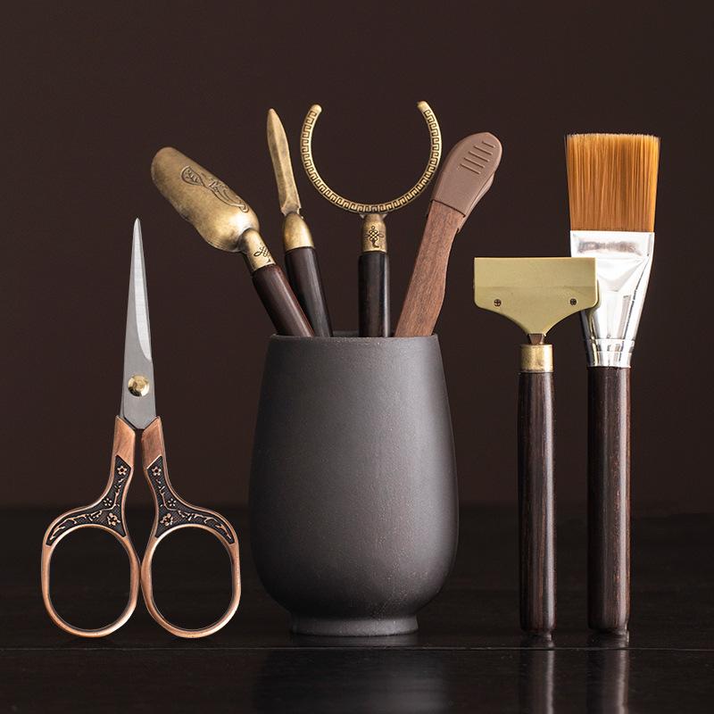 Tea Ceremony Accessories Set Kung Fu Tea Set Accessories Daquan Tea Brewing Tools Tea Leak Tea Pen Tea Clip Tea Scissors
