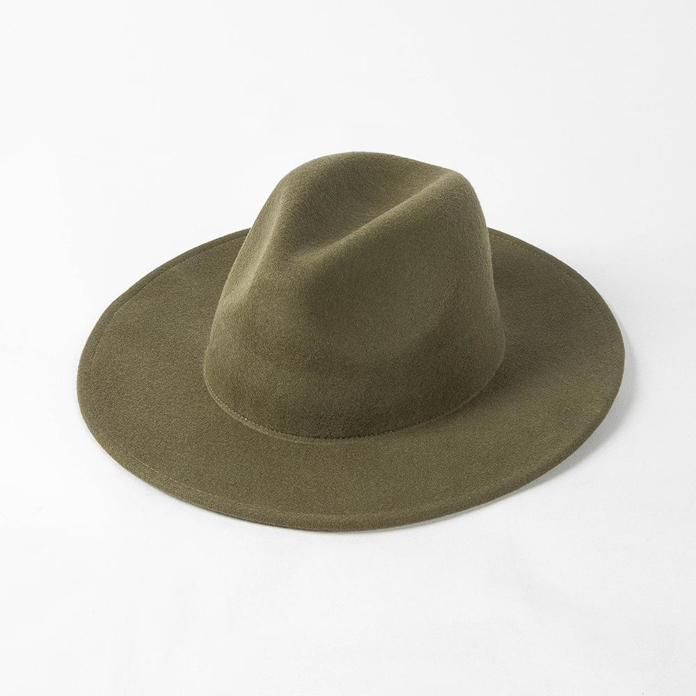 

Зимовий Капелюх Федора з Британської Вовни, Відчутний, Великий Обхват Голови, Чоловічий Жіночий, Повсякденний, Капелюх Панамджаз head size 59cm