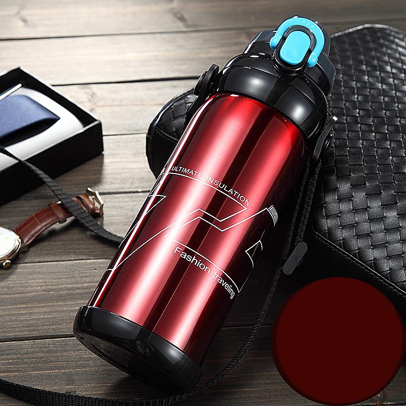 Large Capacity Insulation Cup 800ml Vacuum Flasks Portable Stainless Steel Thermos Cup Water Bottle Travel Tea Mug Office Thermos Cup