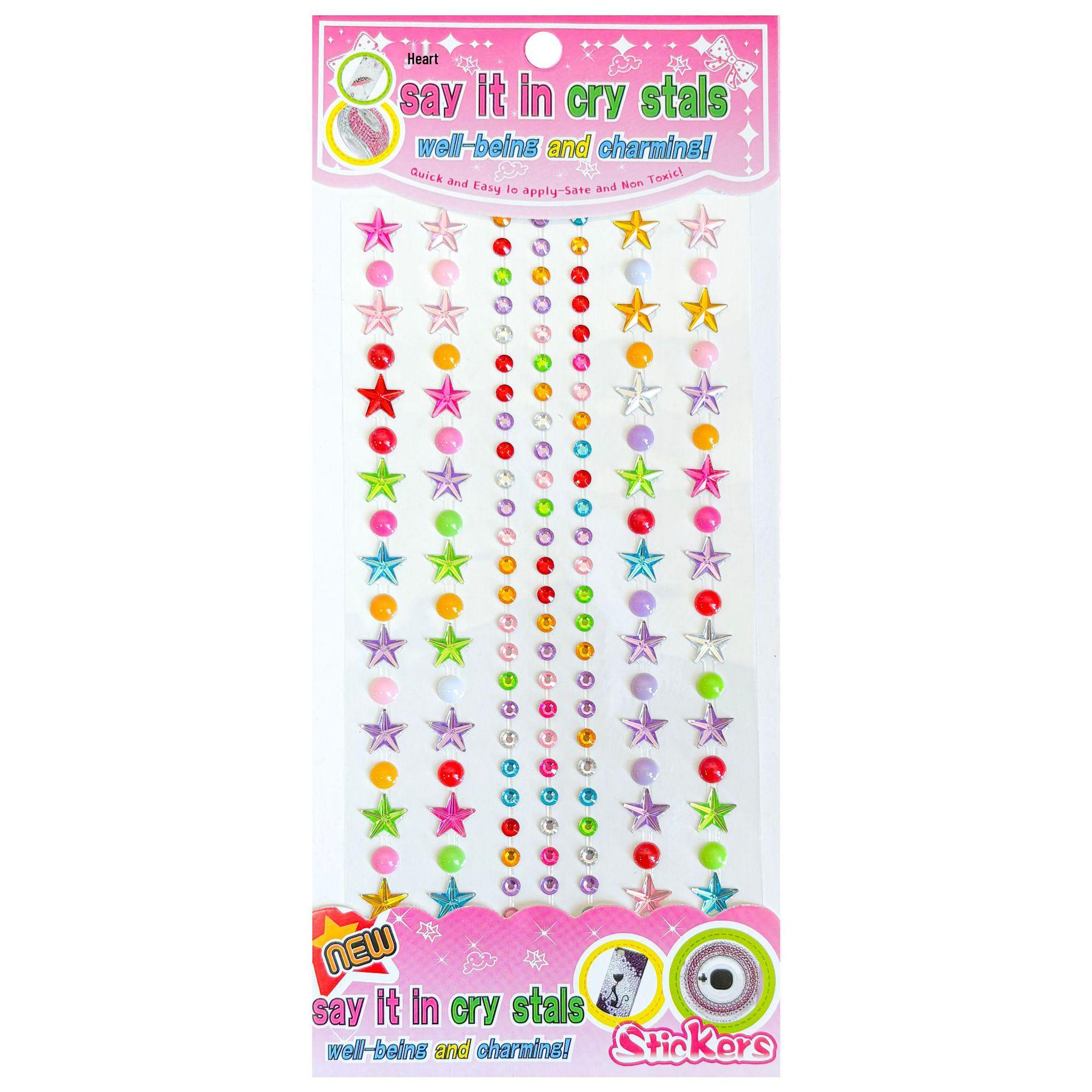 

Children s 3D Princess Cartoon Diamond Gem Stickers - Cute Acrylic Crystal Toys