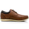 Edwin Leather Waterproof Casual and Business Lightweight Size Men's Sneakers, Shoes, Sole, Slip-Resistant, Lace-Up Oxfords, Brown, 28.0 (edm459)