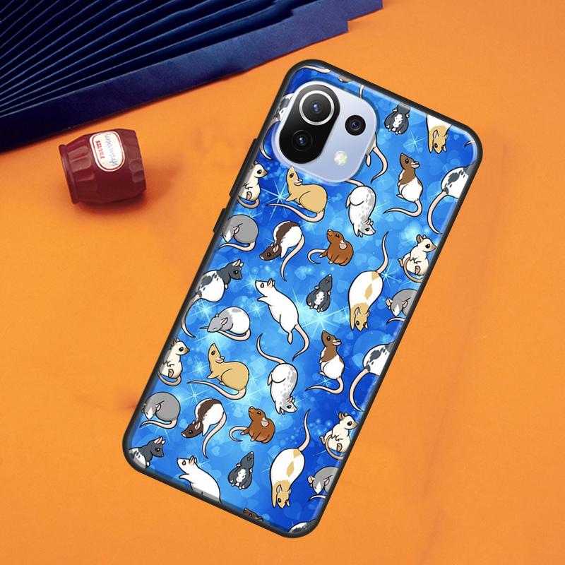 Mouse Rat Case For POCO F5 X3 X5 Pro F3 F4 X4 GT M5s C40 Cover For Xiaomi 13 11T 12T Pro 12 Lite 12X