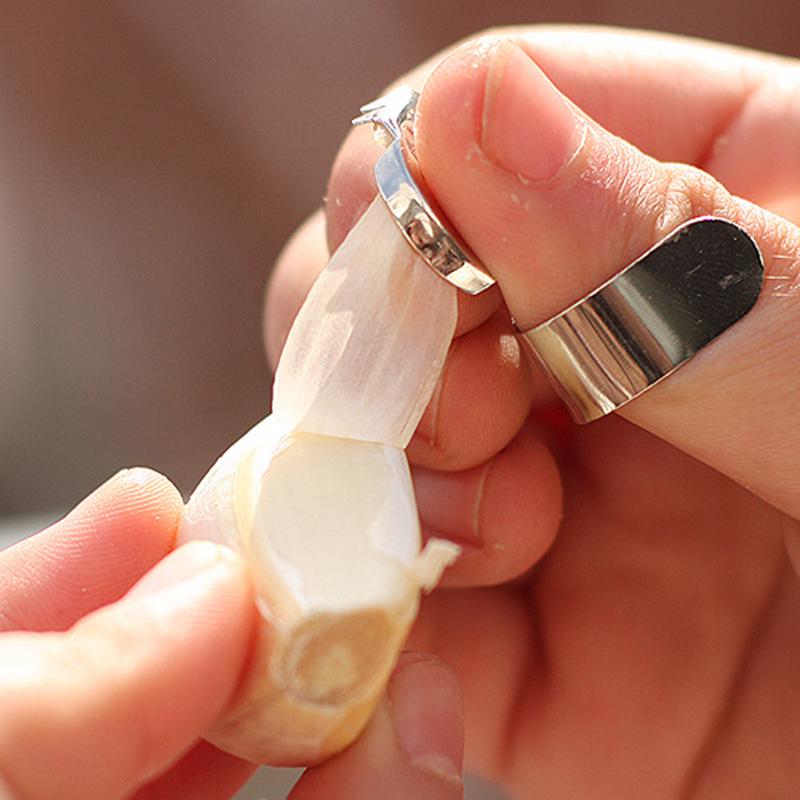 2 Stück Praktische Edelstahl Küchenhelfer Knoblauch Ingwer Schneider Schäler Werkzeuge