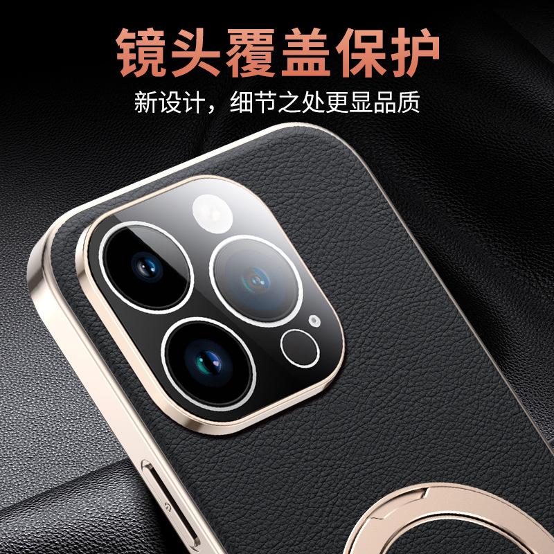 Applicable To Apple 11 Mobile Phone Case New Magnetic Suction iPhone11ProMax Rotating Ring Bracket Anti-drop 11pro