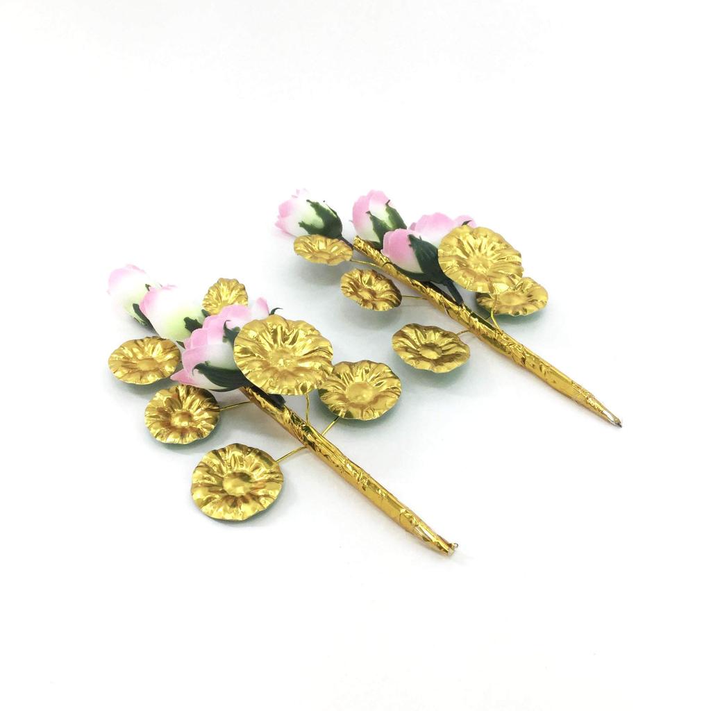 Yamaichi Shoten Obon Decorations, Obon Supplies, Mini Bon Flowers, 2 Stems, Approx. 20cm, B-495