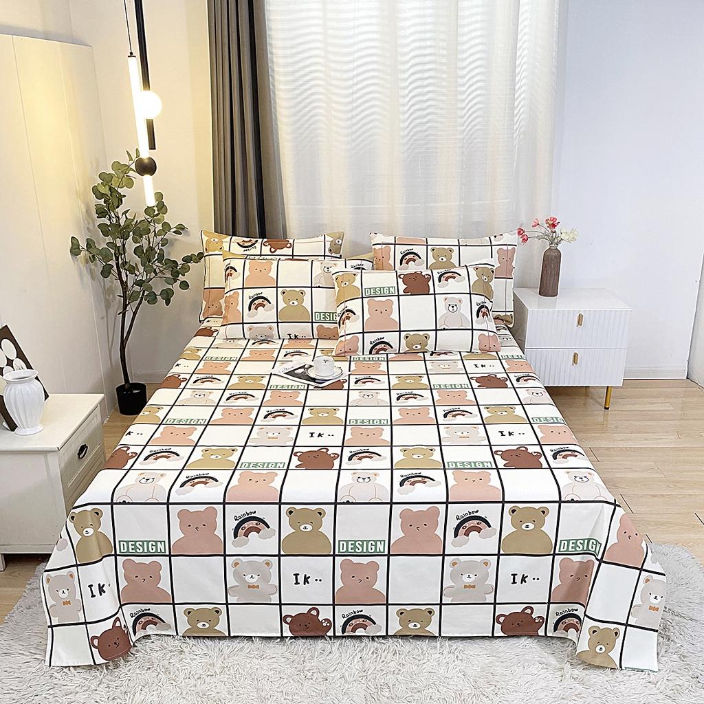 Haushalt doppelt verdickt altes grobes Tuch Bettlaken Einzelstück Baumwolle Steppdecke Laken Studentenwohnheim Einzelbett reine Baumwolle