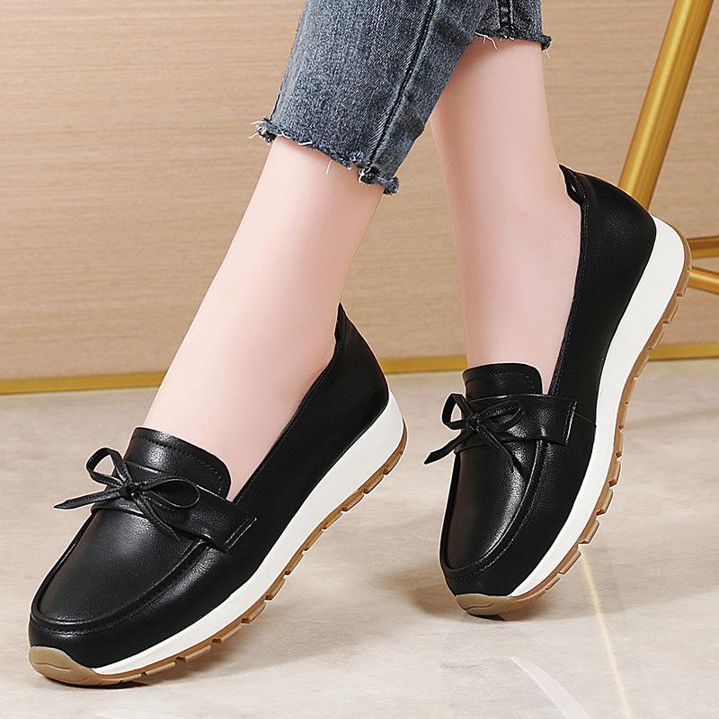 

Женские пенни-лоферы из искусственной кожи, классические мокасины, повседневные, удобные, легкие, прогулочные туфли на плоской подошве, для вождения, женские туфли-лоферы 43