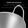 XinDeRui Cast Iron Double Handle Wok