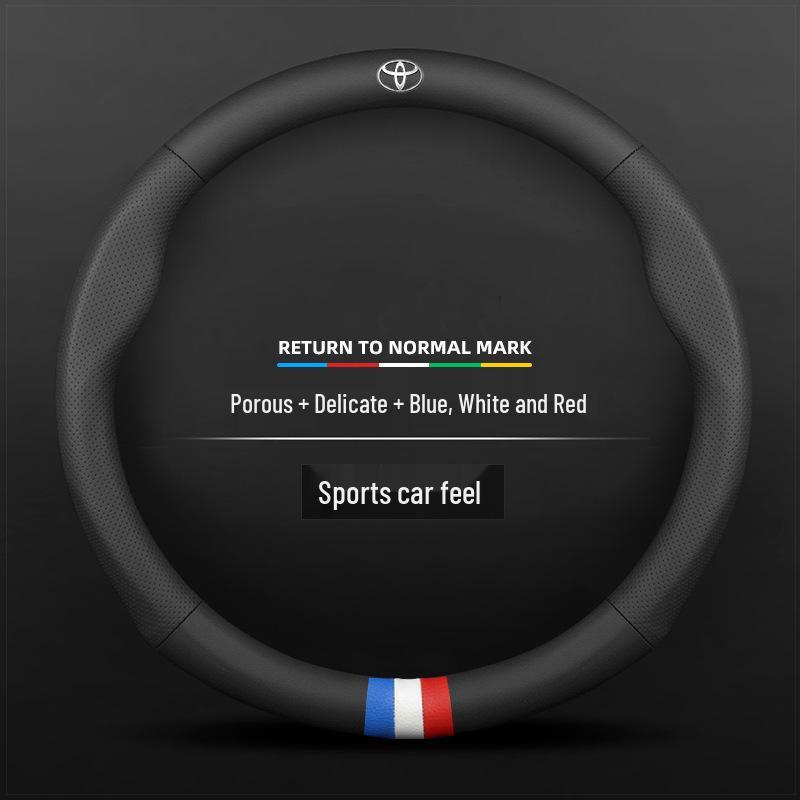 Toyota Suede Steering Wheel Cover for Highlander, Camry, Crown, Corolla, RAV4, Avalon, Levin