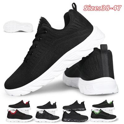 Men Tennis Shoes Women Tennis Shoes Sports Shoes Men Sneakers Breathable Mesh Slip-on Female Sock Footwear Outdoor Thick Bottom Women Sneakers