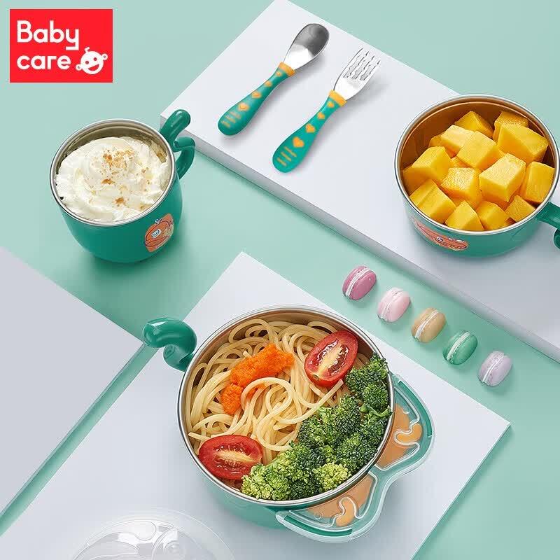 Babycare 316 Stainless Steel Kids Dinnerware Set