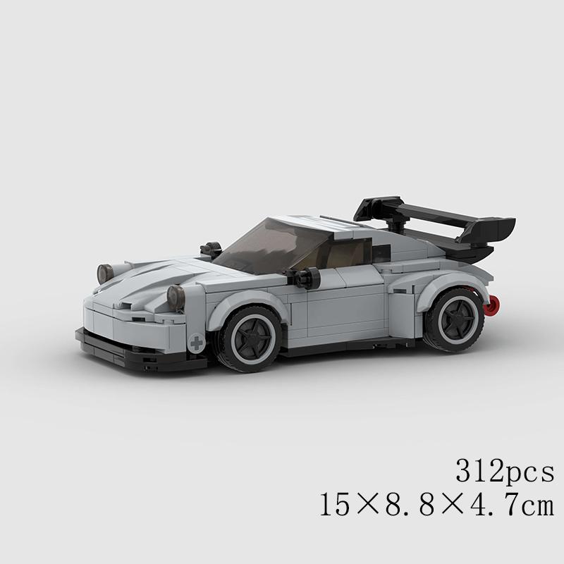 MOC City Speed Sport Racing Car Model Building Blocks Convertible Super Race Bricks Rally Vehicle Toy Technical Christmas Gift