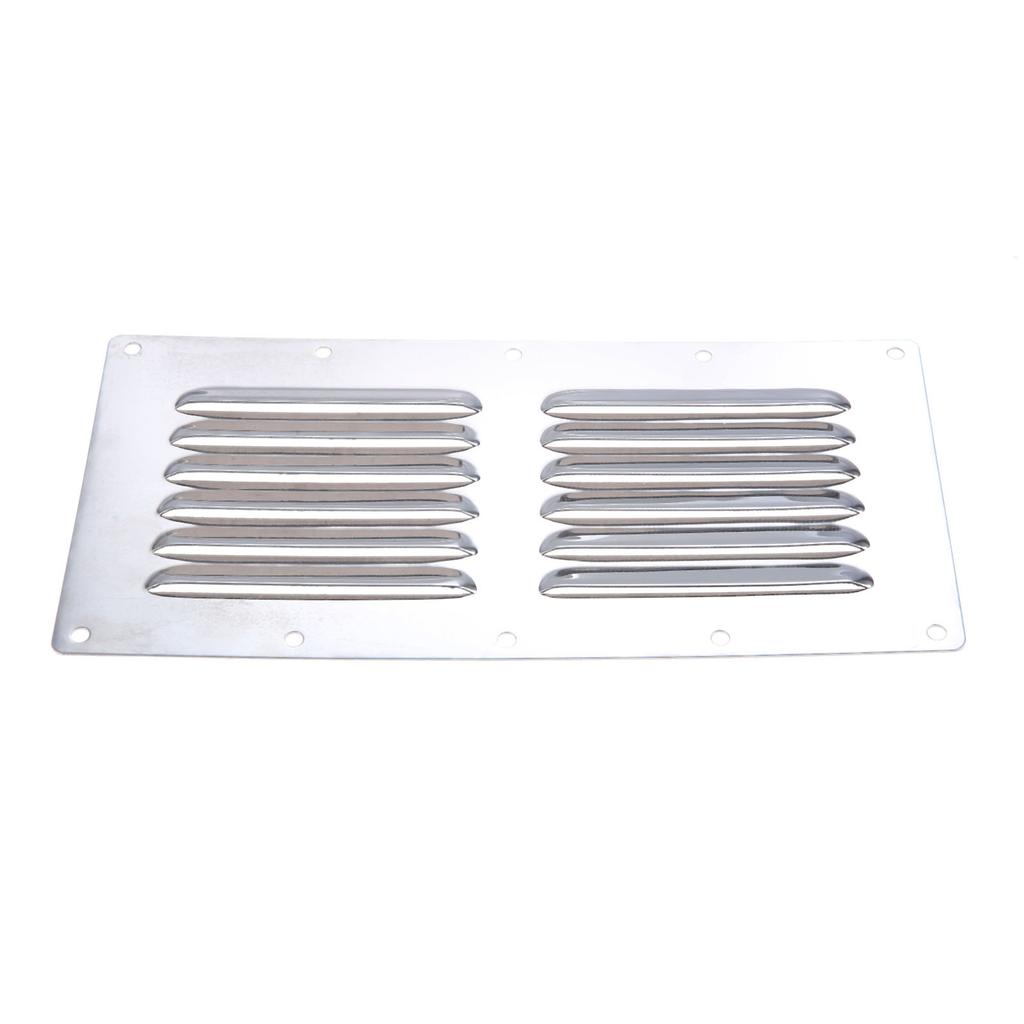 Boats Stainless Steel Vertical Rectangular Louvered Vent Cover 230mm*115mm Marine Square Air Vent Grille Metal Wall Ventilation