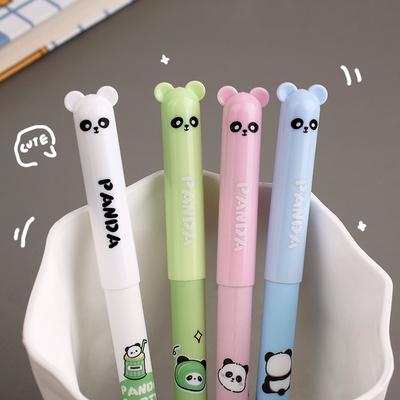 4 Pieces Cartoon Cute Kawaii Panda Unicorn Astronaut Erasable Pen Creative School Office Gel Pens Suppliies Stationery