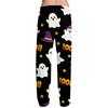 Men's Halloween Print Drawstring Lounge Pants Casual Sleepwear Soft Comfortable Fit Relaxed Style