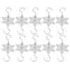 5/10Pcs Christmas Hook Snowflake Design Stainless Steel Hooks Winter Theme Home Holiday Decor Accessory