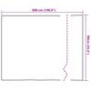 Static Window Film Flower Pattern 90 x 500 cm PVC