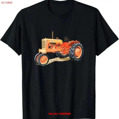 Vintage Allis Chalmers WD45 Tractor Print T Shirt Washed Stylish Slightly Graphic Fashion Breathable Versatile Vintage Washed