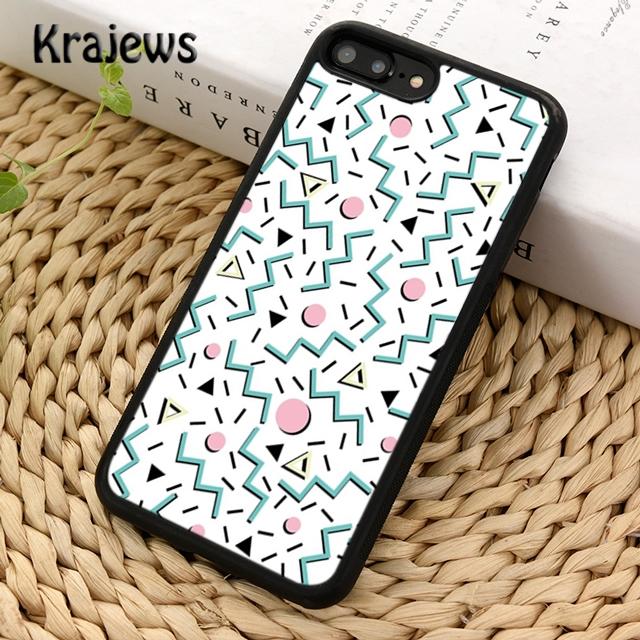 Krajews Memphis Motivo Astratto Custodia Morbida per Telefono Cover Per iPhone 14 5 6s 7 8 plus X XR XS 11 12 13 pro max Samsung S21 S22ultra