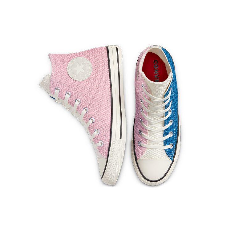 Converse Chuck Taylor All Star Runway Cable Blue Pink Hi Sneakers 'Pink Blue' Women's 568664C