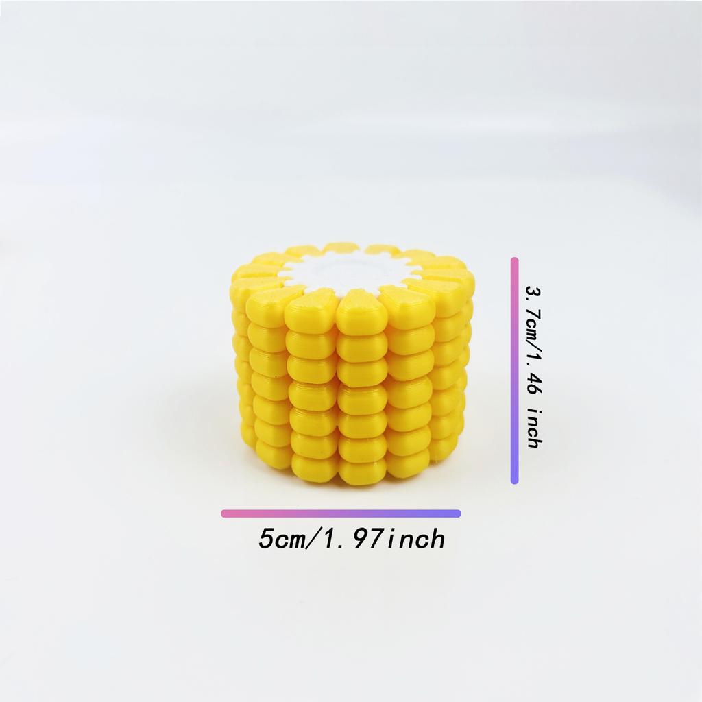 3D Printed Corn Puzzle Fidget Toy Model Simulation Corn Jigsaw Puzzle Game Office Desktop Ornament Anti-Stress Adhd Toys