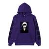 Jujutsu Kaisen Satoru Gojo Unisex Fleece Hoodie Autumn Winter Anime Character Japanese Kanji Sleeve Print Long Sleeve Pullover Sweatshirt