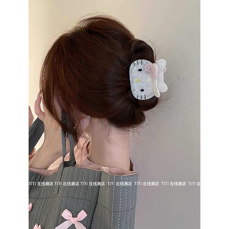 Cute Cartoon Cat Claw Hair Clip - Sweet Heart Design, Versatile for Students and Girls