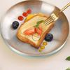 Modern Minimalist Stainless Steel Food Plate With Insulated Design For Daily Home Use