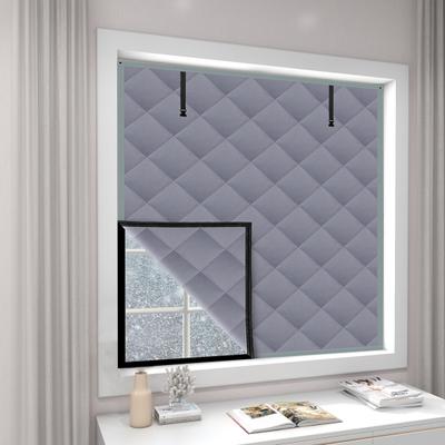 Isolierte Fensterabdeckungen 3-Lagen-Design hochdichtes Oxford-Gewebe Aufrollbare Riemen Winter Thermo