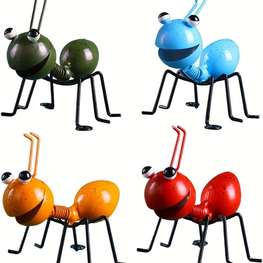 Metal Ant Garden Decoration Set, Indoor and Outdoor Wall Decoration Murals, 3D Sculpture Ant Art, Garden Courtyard Fence Decoration