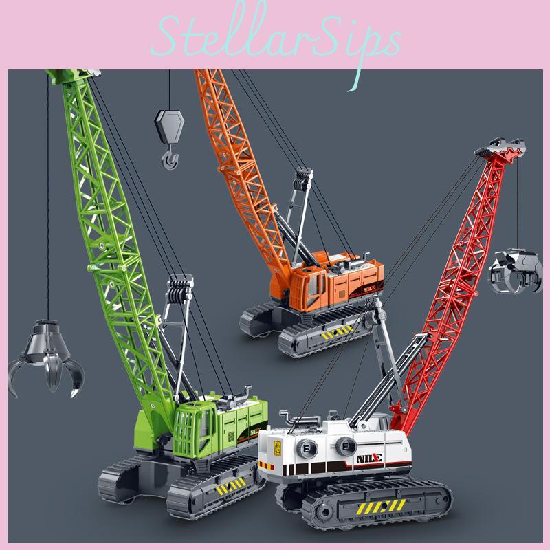 Simulation Lift Grab Crane Engineering Vehicle Model Children Inertia Toy
