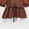 2025 Spring Women's European-American Style Belted Lace Short Dress