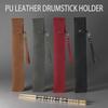 PU Leather Drum Stick Bag Lightweight Drumstick Holder Portable Drumstick Bag  For All Drumsticks