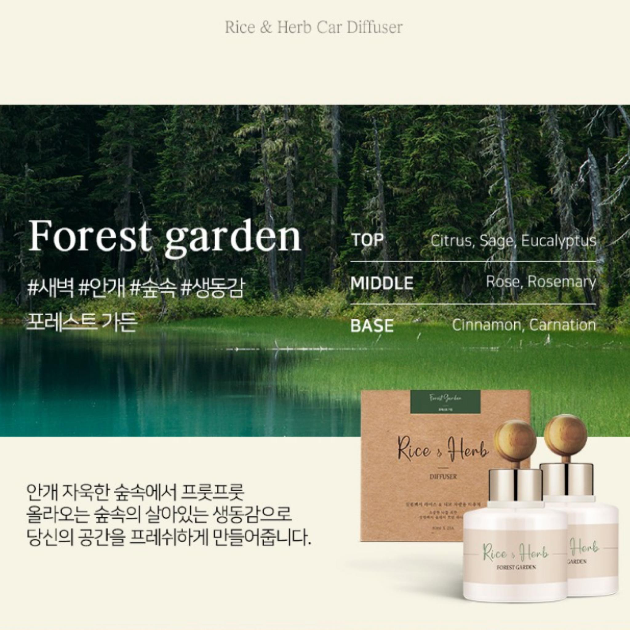 

ДИФФУЗОР ДЛЯ АРОМАТОМОБИЛЕЙ Rice & Herb, 80 мл, 2 шт. / Подарочное издание Black Cherry 80ml x 2