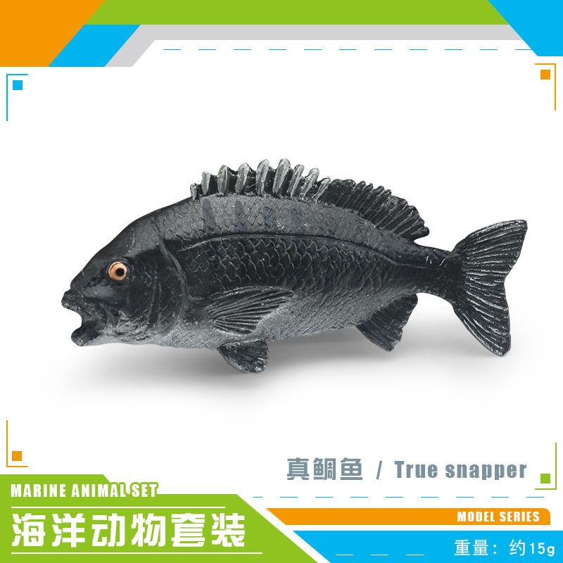 Simulation von Meerestieren, Schnapper, Viehhafen, Seebarsch, Thunfisch, Lachs, Lachsschmuck, Modellspielzeug