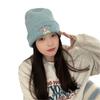 The Embroidered Bear Knitted Hat Is Versatile Cute and Warm The Woolen Hat Shows Off Your Face  The Cool Little Hat Is A New Autumn and Winter Style