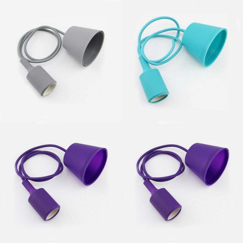 Silicone Pendant Light Socket With Control For Vintage Chandelier Decor