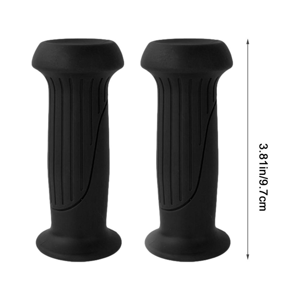 

1Pair Rubber Grip Handle Bike Handlebar Grips Cover Anti-skid Bicycle Tricycle Skateboard Scooter For Kids Girls Boys чорний