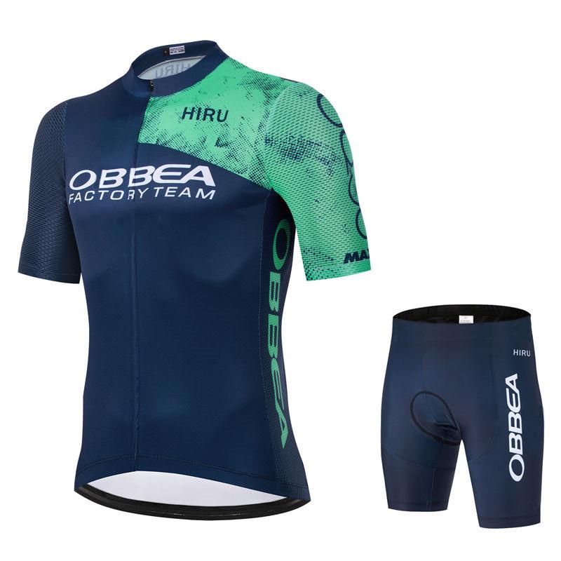 Hiru Pro Team Bicicleta Short Sleeve Bicycle Clothing Men Bike Bib Shorts New Cycling Jersey Sets Maillot Ropa Ciclismo Hombre