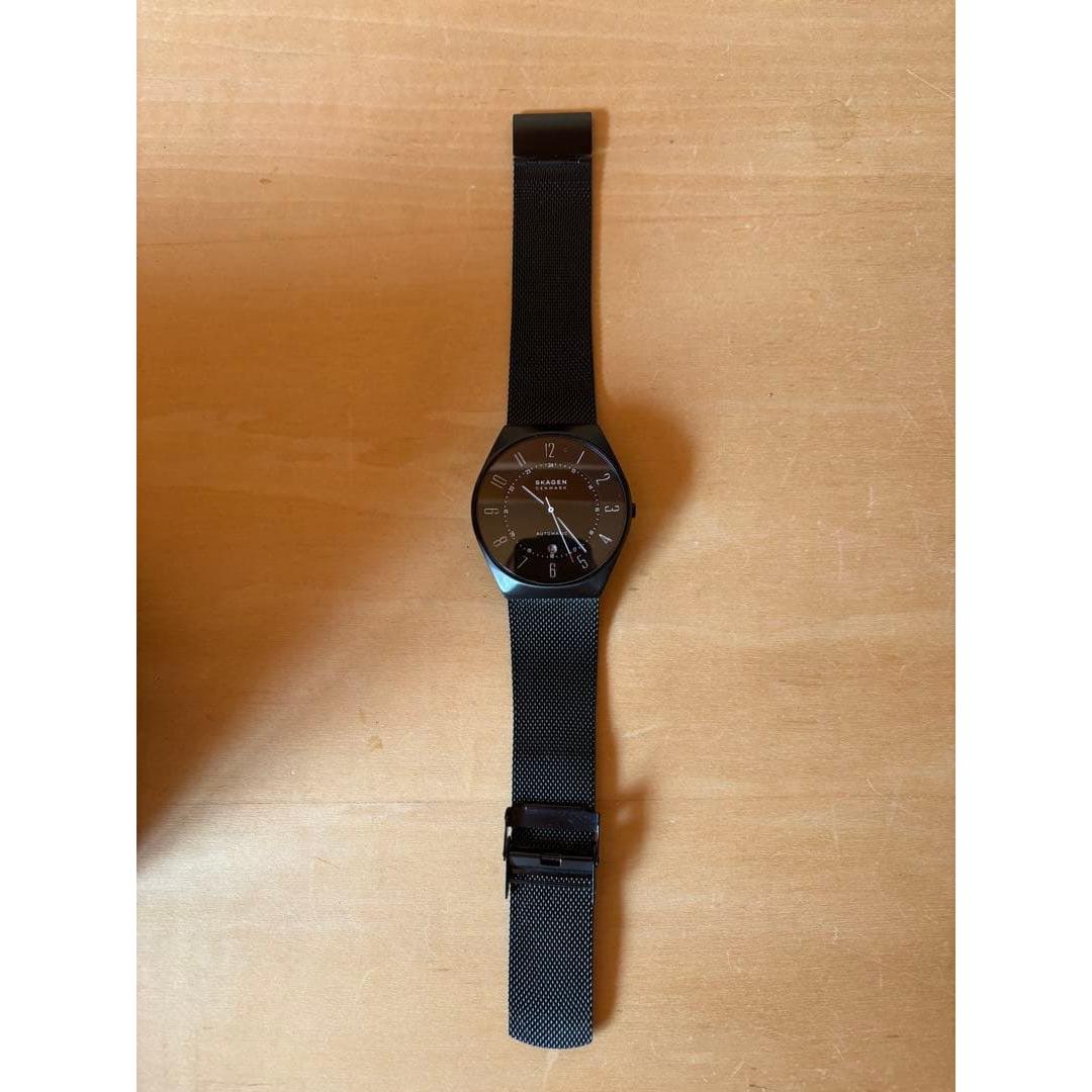 Used Skagen Limited Model Automatic Midnight Stainless Steel Mesh