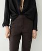 Masimodutti 100% Linen Kick Bell-Bottom Pants