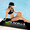 Amiga Logo Fashion Microfiber Blanket Quick Drying Beach Towels Oversized Printing Super Absorbent Pool Towel Blanket