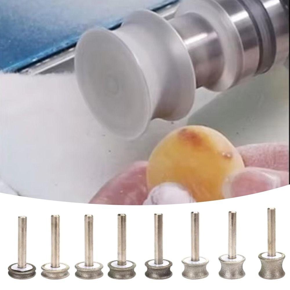 Glass Round Burr Drill Bits Concave Diamond Grinding Wheel Abrasive Grinding Wheel