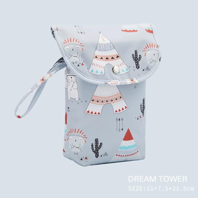 Borsa fasciatoio impermeabile Borsa bagnato/asciutto Borsa portaoggetti mamma Organizer per pannolini Borsa a mano da viaggio Borsa per passeggino
