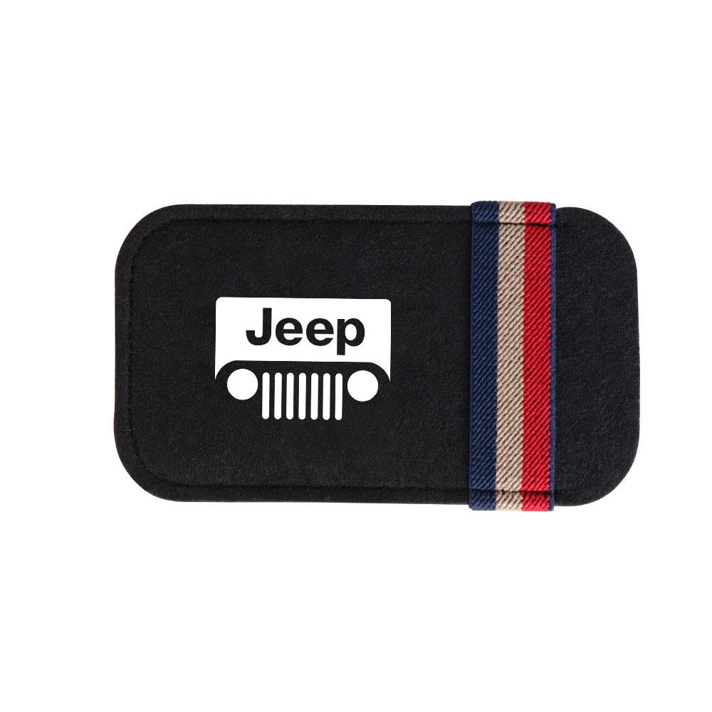 Car Sun Visor Sunglass Storage Bag Felt Glasses Storage Tools Accessories For Jeep JK Renegade Patriot Wrangler Cherokee Compass