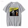 GROUP Stetsasonic HIPHOP Short Slevee Black T Shirt long or sleeves vintage Washed Top For Everyday Wear Versatile Stylish Soft