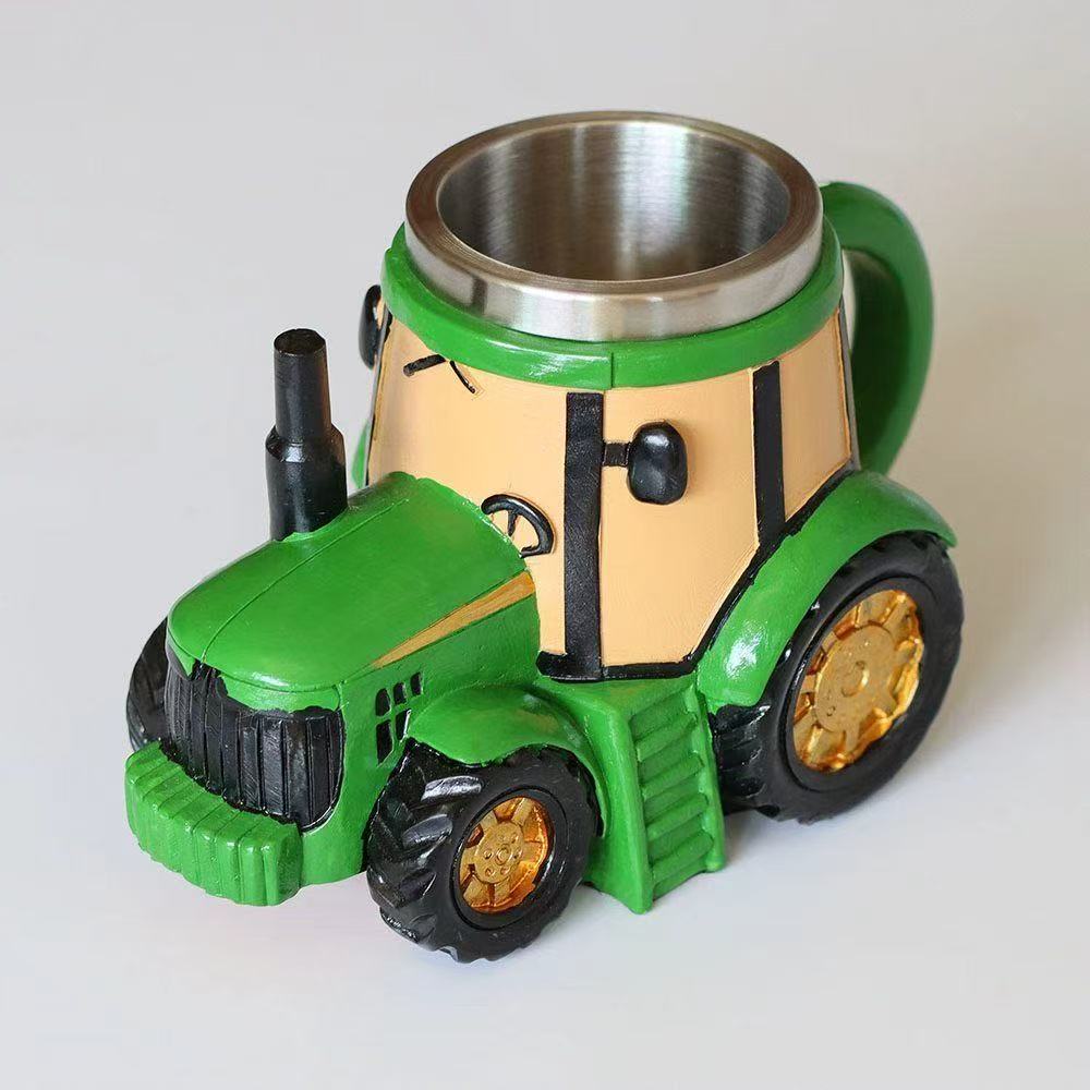 Funny Truck Coffee Cup Mug Handcrafted Durable Semi-trailer Shaped Ceramic Decorations for Men Women Truck Driver Gifts